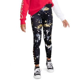 Justice Girls Full Length Leggings - Gold Splash