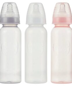 Parent's Choice Standard Neck Slow Flow Baby Feeding Bottles, 0+ Months, 9 Fl Oz, 3 Count - BPA Free