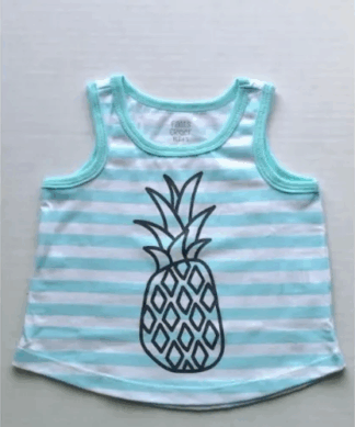 Falls Creek Baby Girl & Toddler Pineapple Sleeveless Tank Top