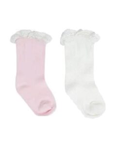 Garanimals Girls Textured Lace 2 Pairs Sock