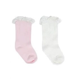 Garanimals Girls Textured Lace 2 Pairs Sock