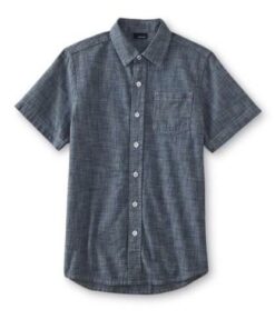 Basic Edition Boys Chambray Button-up Woven Shirt
