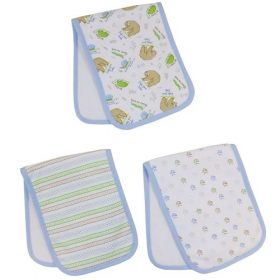 Parent's Choice Baby Boys Soft & Absorbent Burp Cloths - 3 Pk
