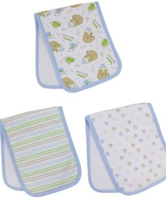 Parent's Choice Baby Boys Soft & Absorbent Burp Cloths - 3 Pk
