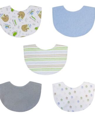 Parent's Choice Baby Boys Newborn Bib, 5 pks