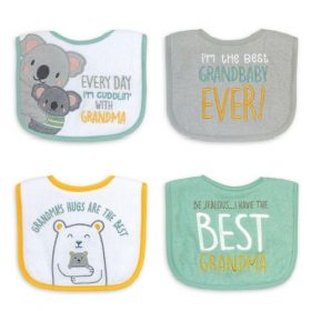 Parent's Choice Baby Boys Terry Cotton Infant Bibs, 4 pks