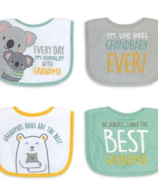 Parent's Choice Baby Boys Terry Cotton Infant Bibs, 4 pks