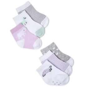 Carter's Child of Mine Unisex Baby Fashion Socks - 6 Pack.