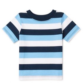 Garanimals Short Sleeve Bold Stripe Baby Boys T-shirt Top