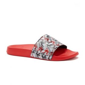 And1 Men's Lenticular Crossover Slide Changing Logo Slide Slipper - Red