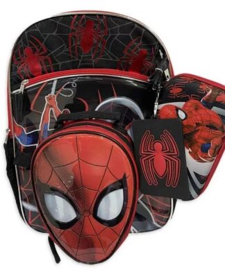 Marvel Spiderman Boys 4 Piece Back To School Bag Set - Kids