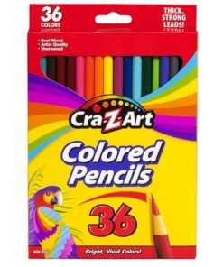 Cra-Z-Art Wooden Coloured Pencil Crayon - 36 Count