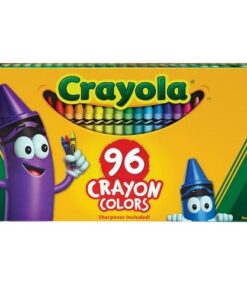 Crayola Crayon Set, 96 pcs of Colouring Sets - 96 Colours Sharpener Included