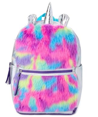 Wonder Nation Girls Tie Dye Unicorn Backpack / School Bag