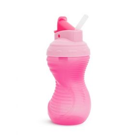 Munchkin Mighty Grip Flip Straw Sippy Cup 10oz - Pink