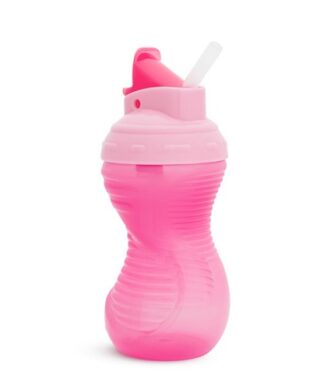Munchkin Mighty Grip Flip Straw Sippy Cup 10oz - Pink