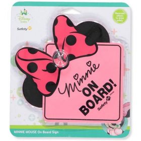Disney Minnie Mouse Baby on Board Car Safety Sign