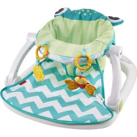 Fisher Price Deluxe Learning Sit Me Up Floor Activity Baby Seat - Frog