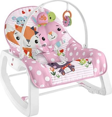 Fisher Price ® Infant to Toddler Baby Bouncer Rocker - Pink