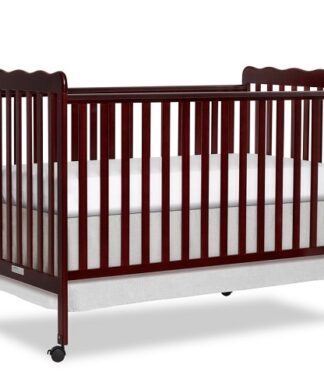 Dream On Me, Carson Classic 3 in 1 Convertible Baby Crib - Cherry