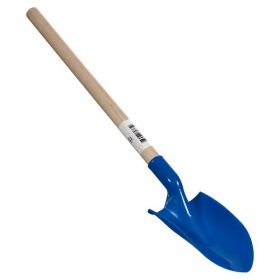 Kids Coloured Shovels With Wooden Handles For Bach Sand - Blue