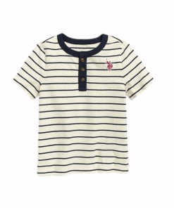 U.S Polo Assn. Boys Henley Stripe T-Shirt