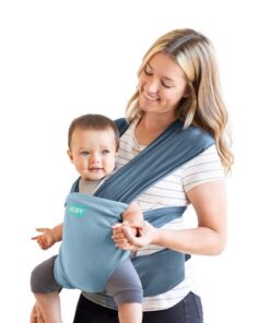 MOBY Wrap Easy-Wrap Baby Carrier - Sea Spray Blue