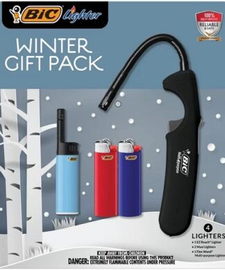 BIC Fire Lighter Holiday Gift Set of 4