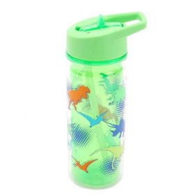 Your Zone 14oz Tritan Double Wall Kids Water Bottle BPA Free - Green Dinosaur