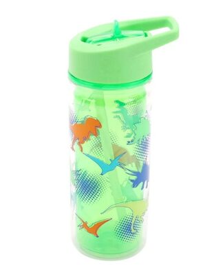 Your Zone 14oz Tritan Double Wall Kids Water Bottle BPA Free - Green Dinosaur