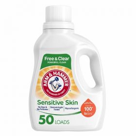 Arm & Hammer Hypoallergenic Free & Clear Sensitive Skin Liquid Laundry Detergent - 50 Loads