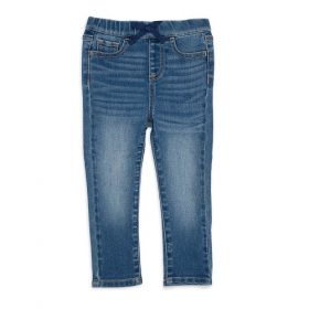 Wonder Nation Baby and Toddler Girls Knit Skinny Jeans Denim - Medium Dark Enzyme