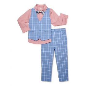 Wonder Nation’s Baby Boy Four-Piece Dress-Up Vest Set