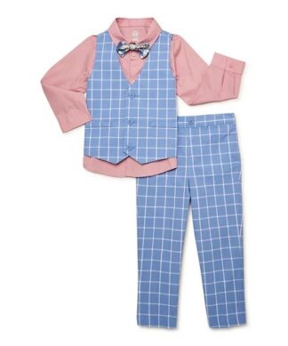 Wonder Nation’s Baby Boy Four-Piece Dress-Up Vest Set