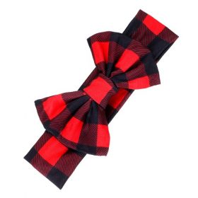 Wonder Nation Girls Christmas Plaid -Hairband Wrap