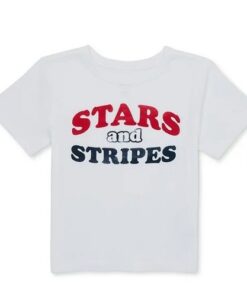 Americana Kids Short Sleeve T- Shirt - White