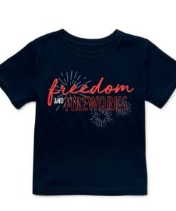 Americana Kids Short Sleeve T- Shirt - Navy Blue