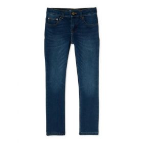 Wonder Nation Boys Relax Slim Knit Jeans Pant- Blue
