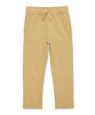 365 Kids Boys Stretch Twill Pants - Khaki Brown