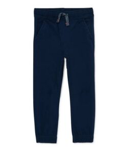 365 Kids Boys Stretch Canvas Dart Jogger - Navy Blue