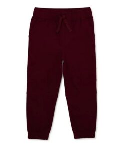 365 Kids Boys Stretch Canvas Dart Jogger - Burgundy