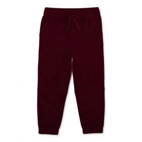 365 Kids Boys Stretch Canvas Dart Jogger - Burgundy