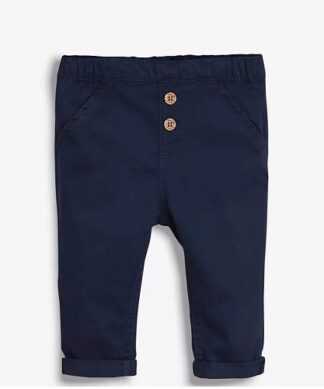 Garanimals Baby Boys Roll Cuffs Chinos Pant - Navy Blue