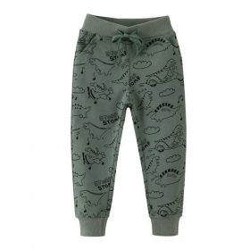 Garanimals Baby Boys Print French Terry Joggers Pants - Green