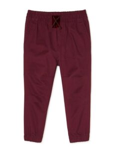 Garanimals Baby & Toddler Boys Solid Woven Joggers - Burgundy
