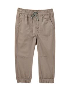 Garanimals Baby and Toddler Boys Woven Joggers - Greyish Brown