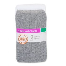 Wonder Nation Baby & Little Kids Unisex Flat Knit Cotton Pop Socks - Grey White