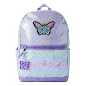 Wonder Nation 17" Girls School Laptop Butterfly Bestie Sparkle Backpack