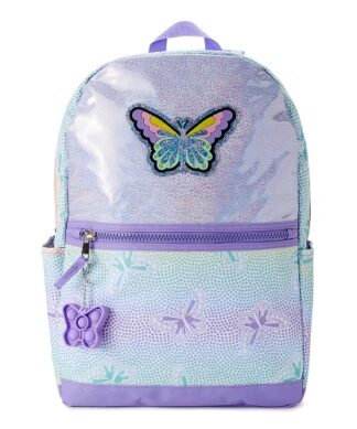 Wonder Nation 17" Girls School Laptop Butterfly Bestie Sparkle Backpack