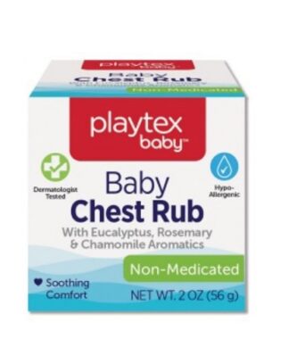 Playtex Baby Chest Rub with Eucalyptus, Rosemary & Chamomile Aromatics Non-Medicated 2 oz